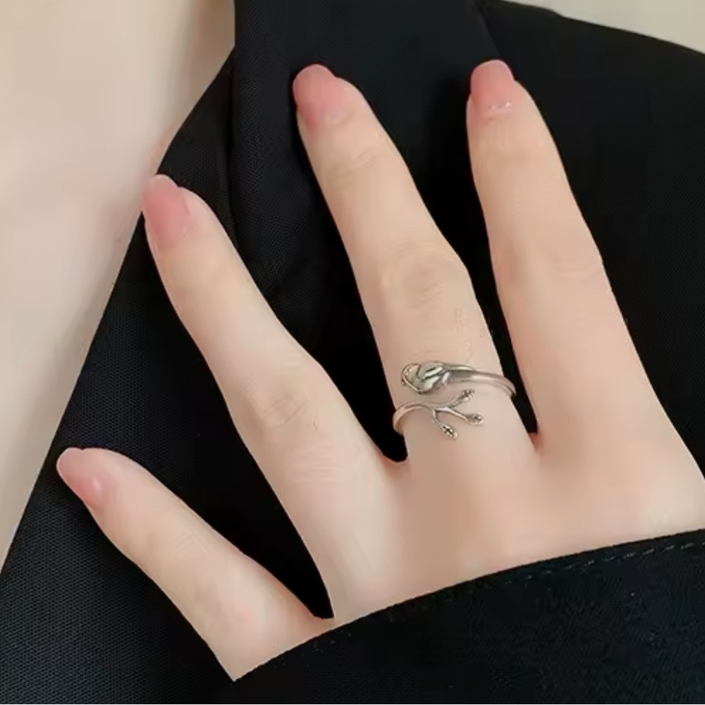 🐘🐘 925 Sterling Silver Bird Adjustable Ring - Picture 7 of 10